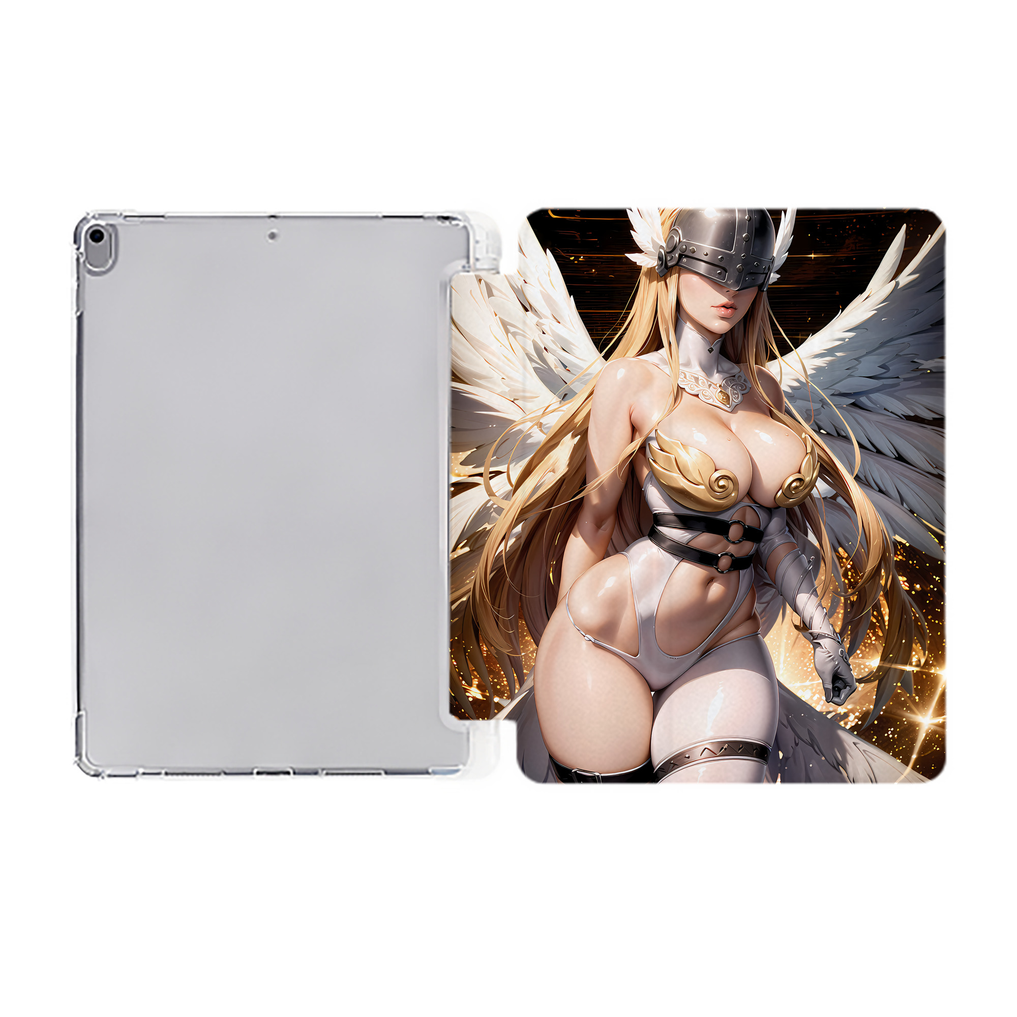 （画像用） Digimon デジタルモンスター/デジモン IPad ケース ペン収納付き 三つ折りスタンド PUレザー×シリコン 対応機種9.5/10.5/10.9インチ